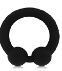 Silicone Horseshoe C-Ring – Black 50mm