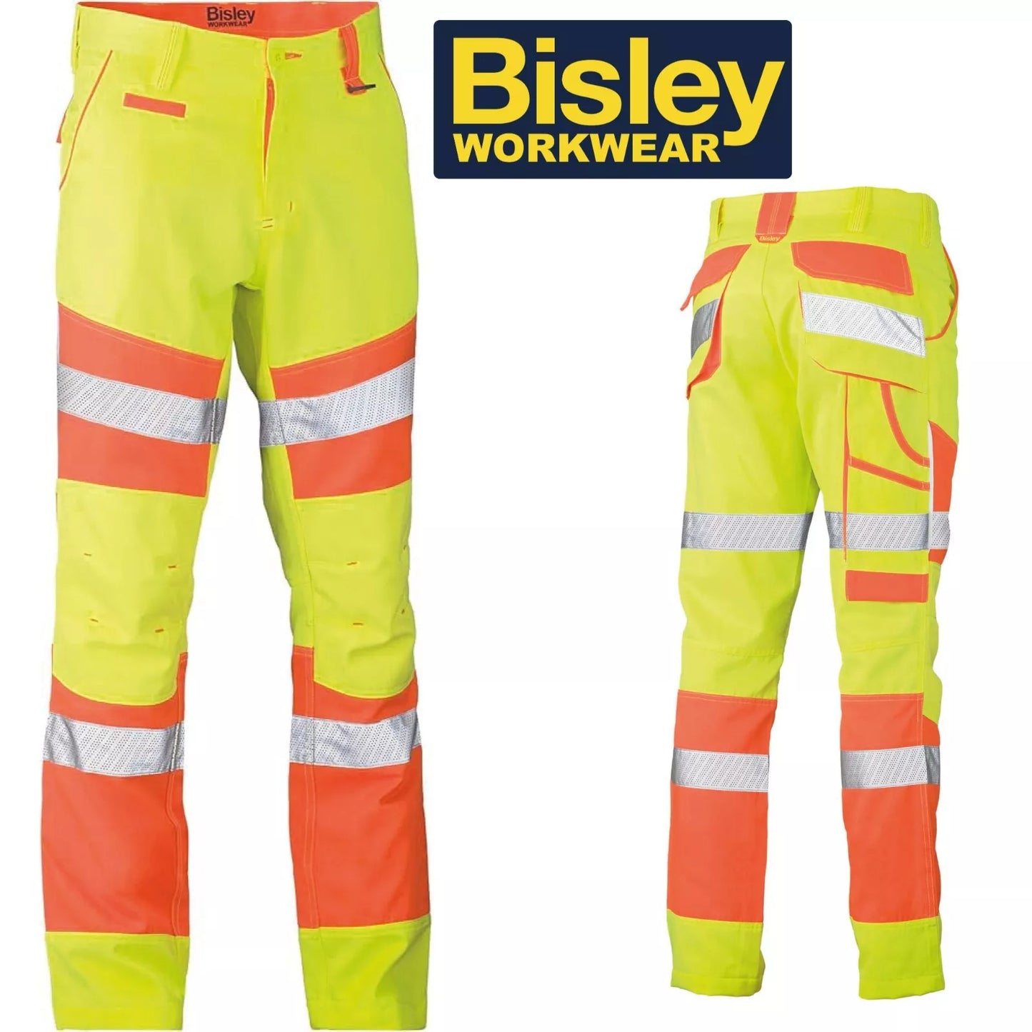 Hi-Vis Reflective Work Trousers Bisley – Essential Kit for Laybys and Woodlands