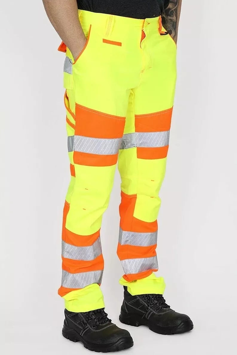 Hi-Vis Reflective Work Trousers Bisley – Essential Kit for Laybys and Woodlands