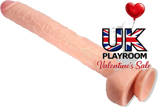 17 Inches Dildo With Suction Cup Long Veins Penis XXL