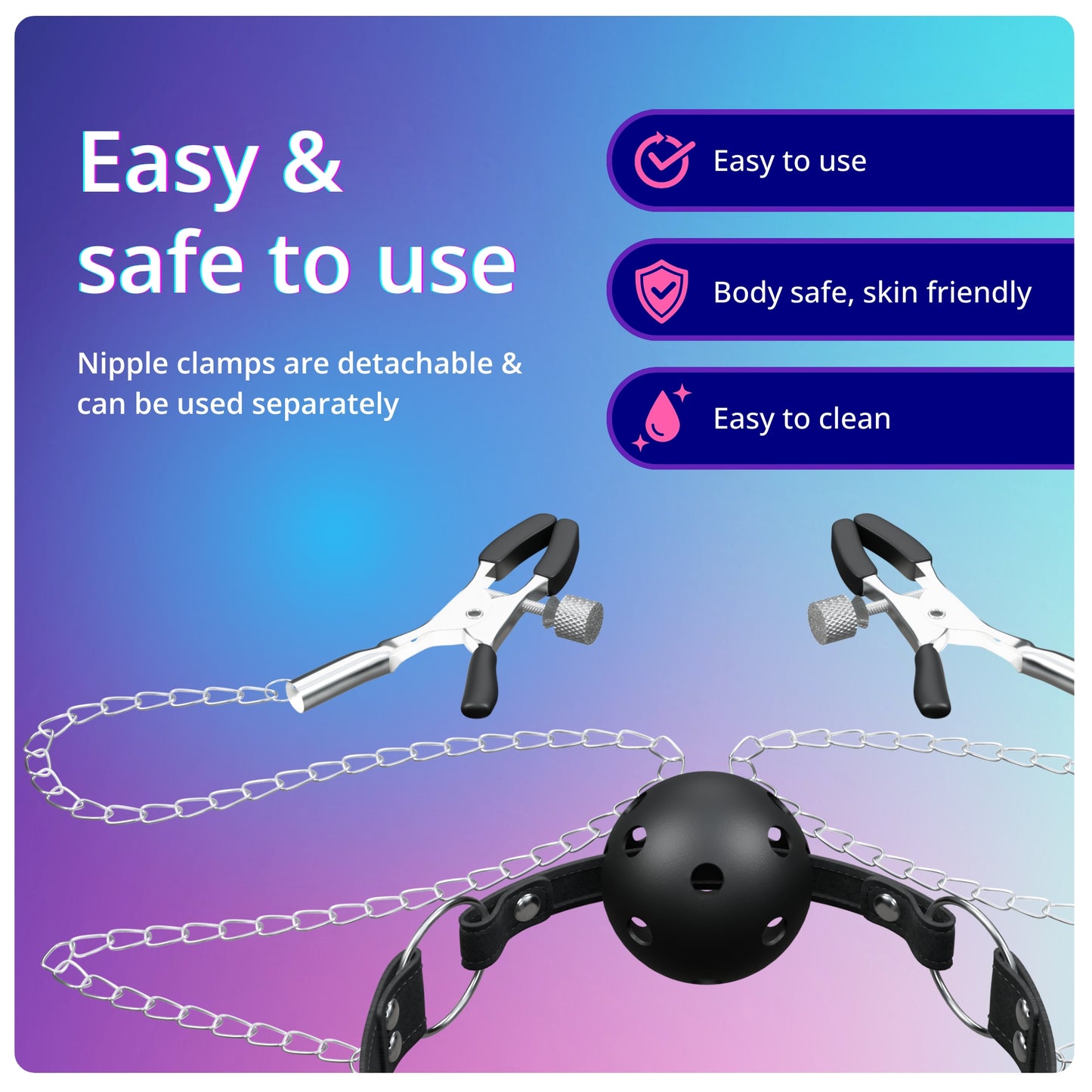 Gag and Nipple Clips