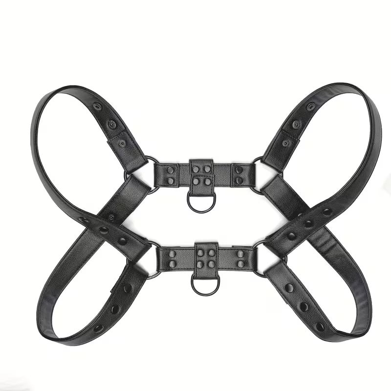 Black Harness - Black - Great Quality for Faux Leather