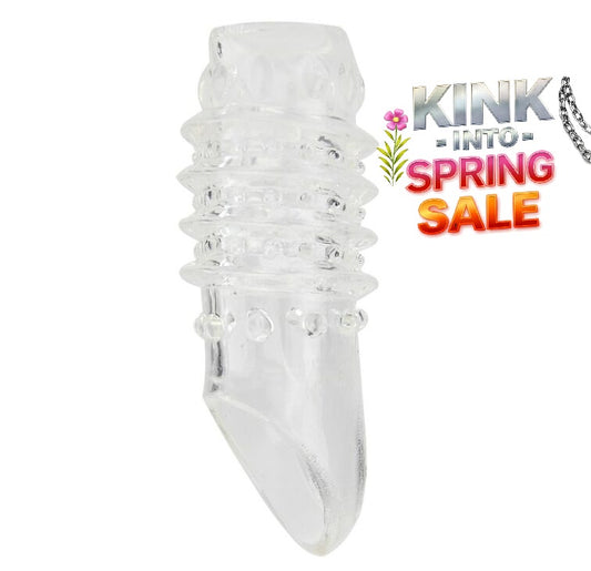 Textured Penis Sleeve with Ball Loop