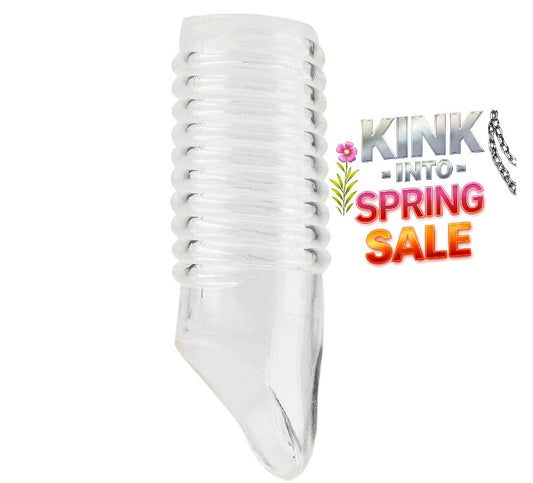 Ribbed Penis Sleeve with Ball Loop
