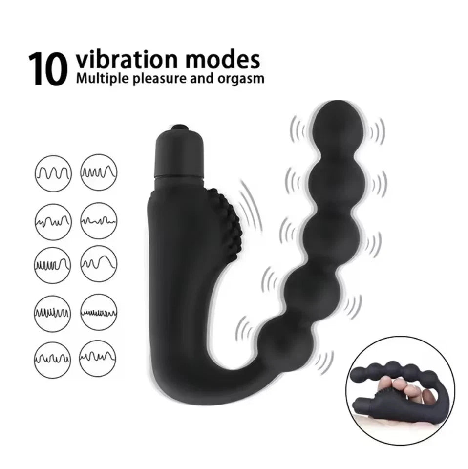 Vibrating Anal Plug Butt Beads Vibrator Prostate Massage