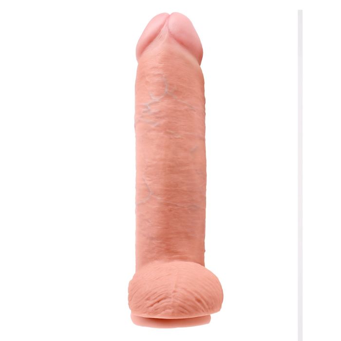 King Cock - 12" Cock with Balls - Light