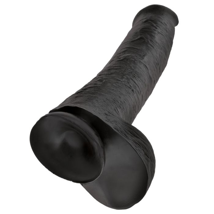 King Cock - 15" Cock with Balls - Black
