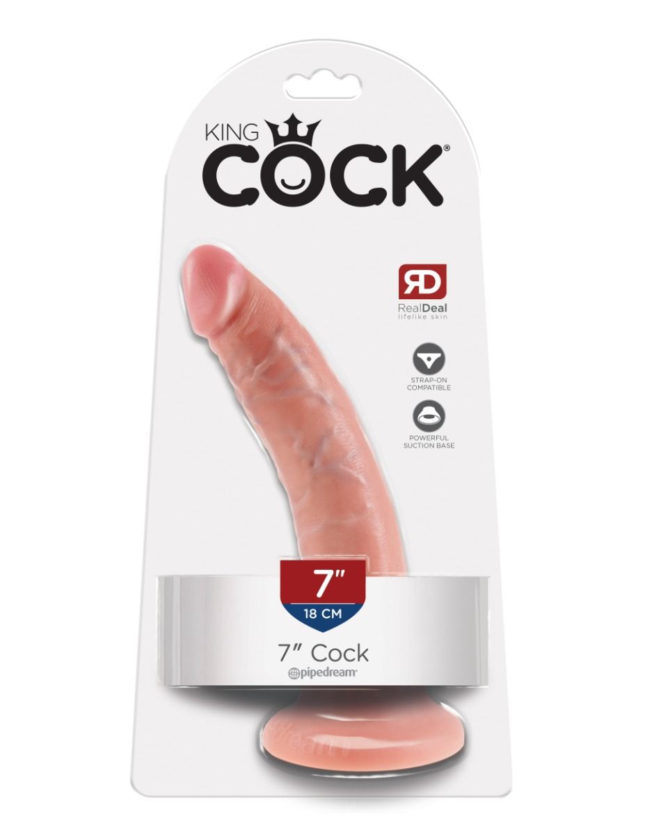 King Cock - 7" Cock - Light - Pipedream