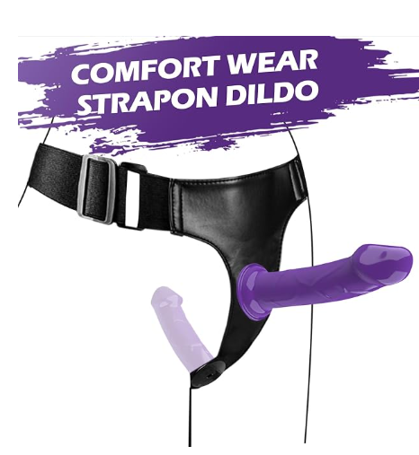 Strap On Dildo Wearable Kit  2 Removeable Dildo