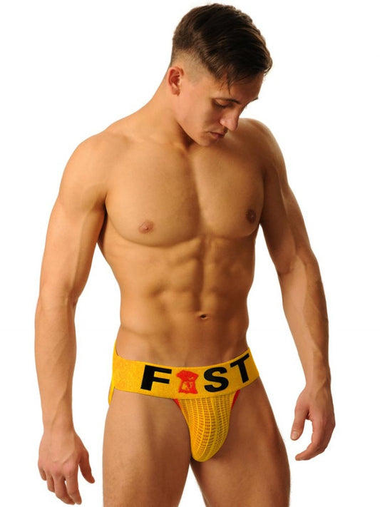 Fist Logo Jock - Yellow - Large