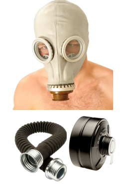 Gas Mask - Hose and Filter (You get all three)