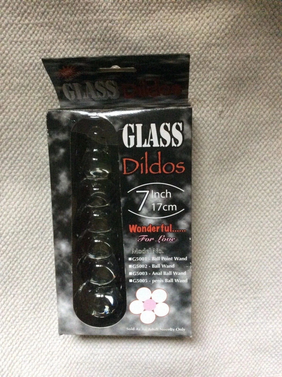 Glass Wand Dildo Anal Ball Point Wand 7"