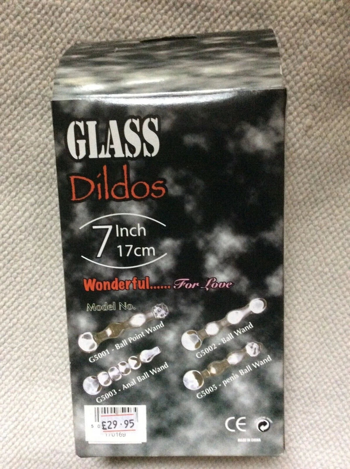 Glass Wand Dildo Anal Ball Point Wand 7"
