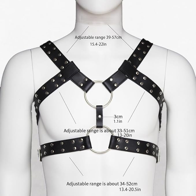 Bonded Leather Harness - One Size - BARGAIN TO CLEAR -  Andres Masterpiece