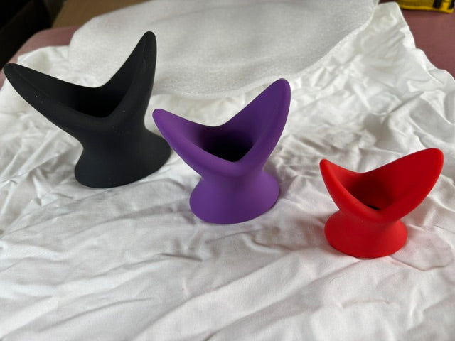 Hollow Silicone Anal Butt Plugs - Set of 3 Small/Medium/Large
