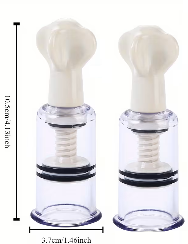 Nipple Suckers - White - Vacuum Suction - Bargain Price