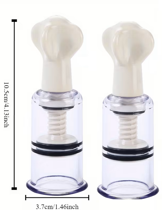 Nipple Suckers - White - Vacuum Suction - Bargain Price