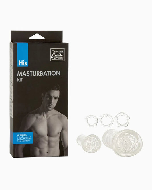 His Masturbation Kit – Cock Rings &amp; Stroker