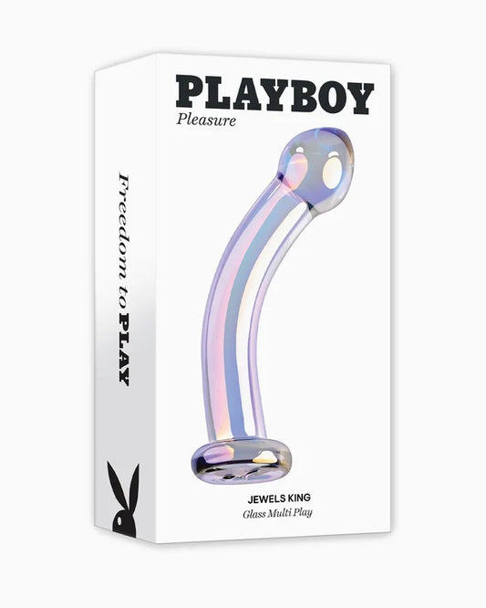 Playboy Jewels King Glass Dildo – 6.5 Inch