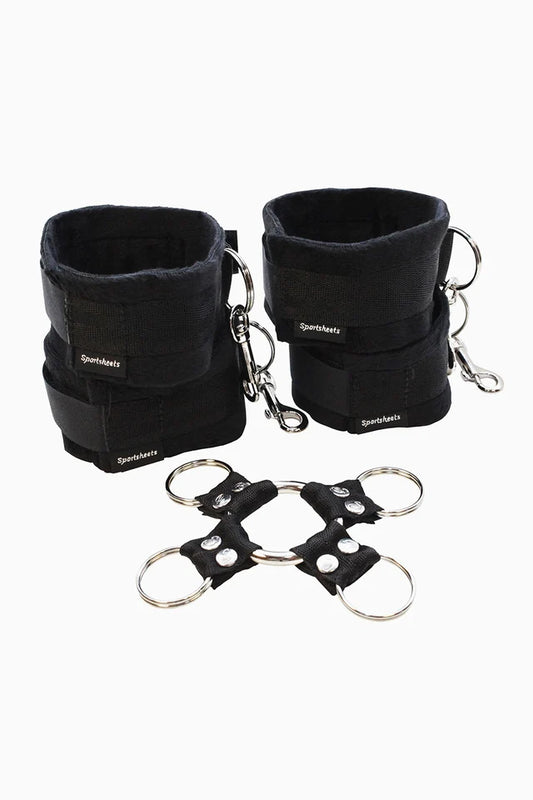 Sportsheets Hog Tie & Cuff Set – 5 Piece Set