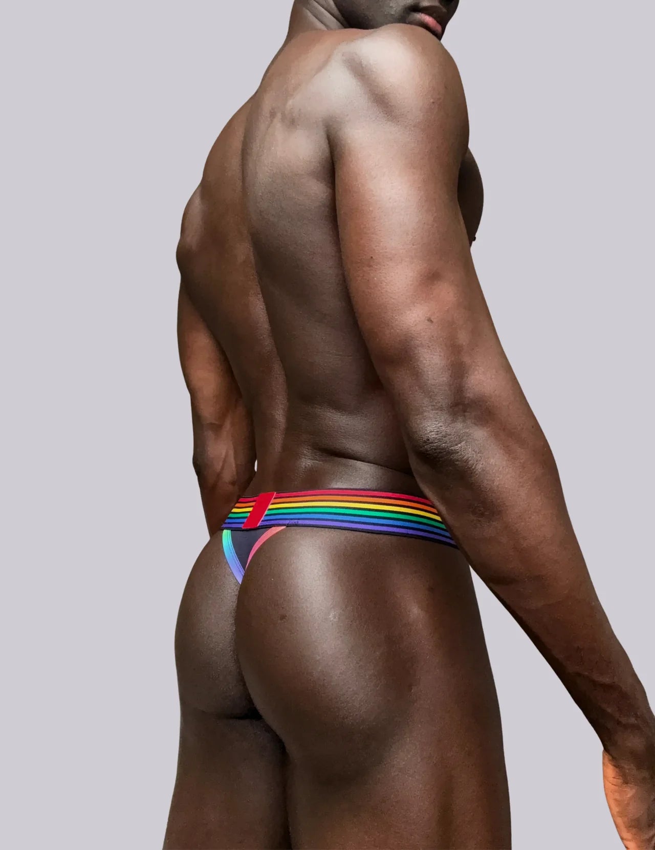 Rainbow Pride Navy Thong