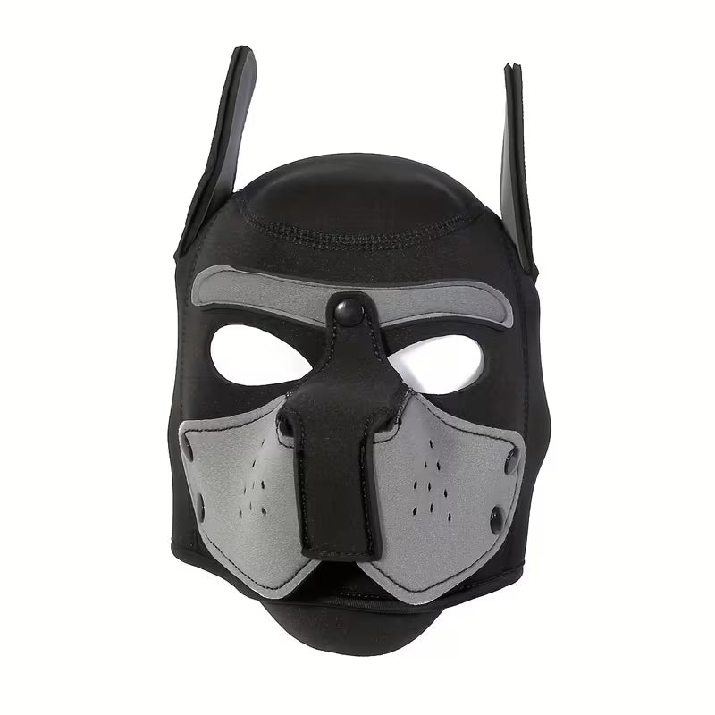 Pup Mask Grey and Black - Neoprene