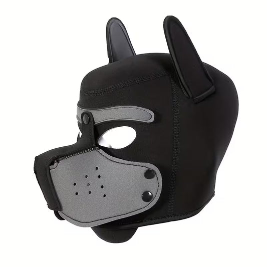 Pup Mask Grey and Black - Neoprene