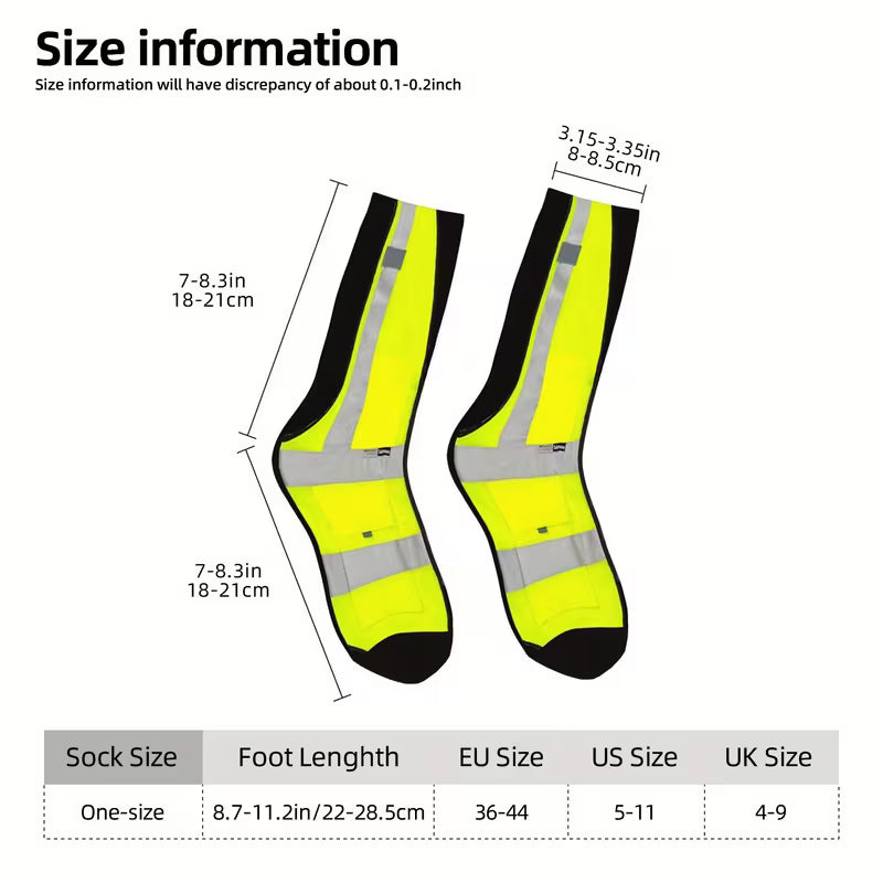 HiViz Socks - Neon and Black - IN THE SALE