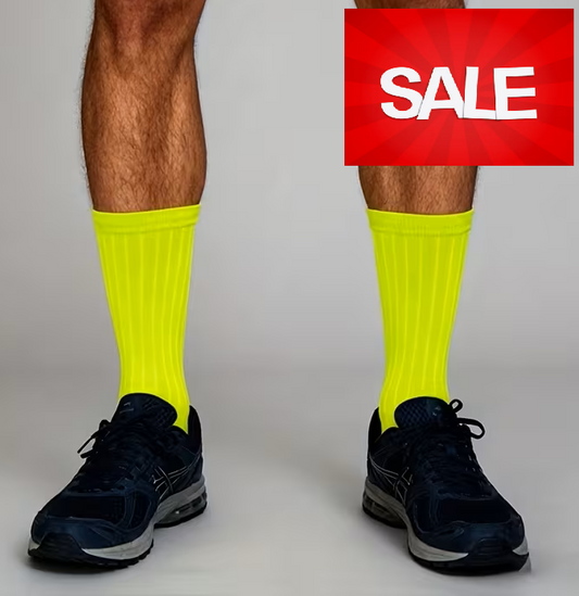 Neon Green Mid-Calf Socks - IN THE SALE