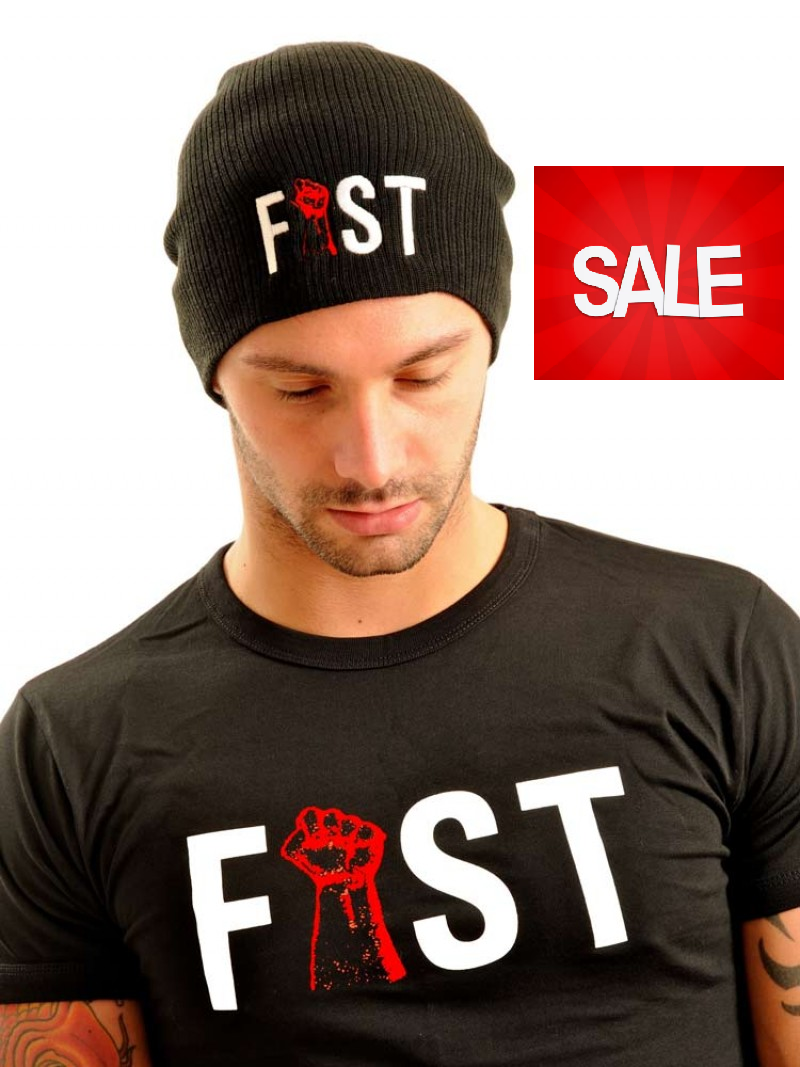 Fist Beanie Hat - Black - IN THE SALE