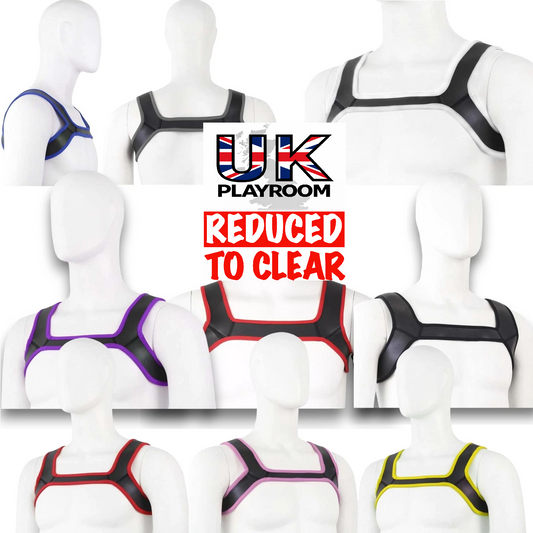 Bondage Puppy Play Chest Harness BDSM  Harness Neoprene - Various Colours - IN THE SALE