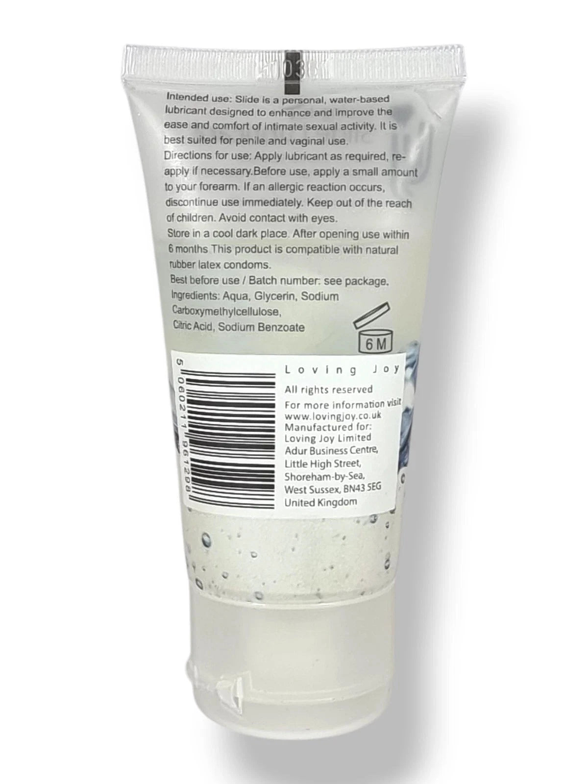 Loving Joy Slide Water Based Lubricant 50ml IN THE SALE (Max 2 per order)