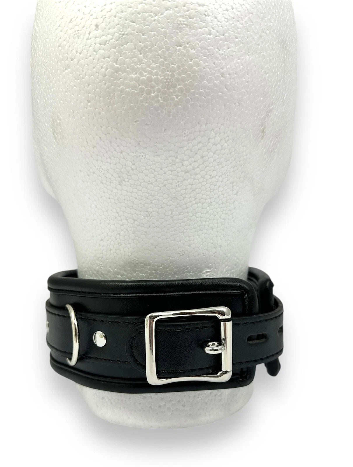 Padded BDSM Collar & Leash Set - Bondage Choker for Submissive Play Faux Leather - IN THE SALE