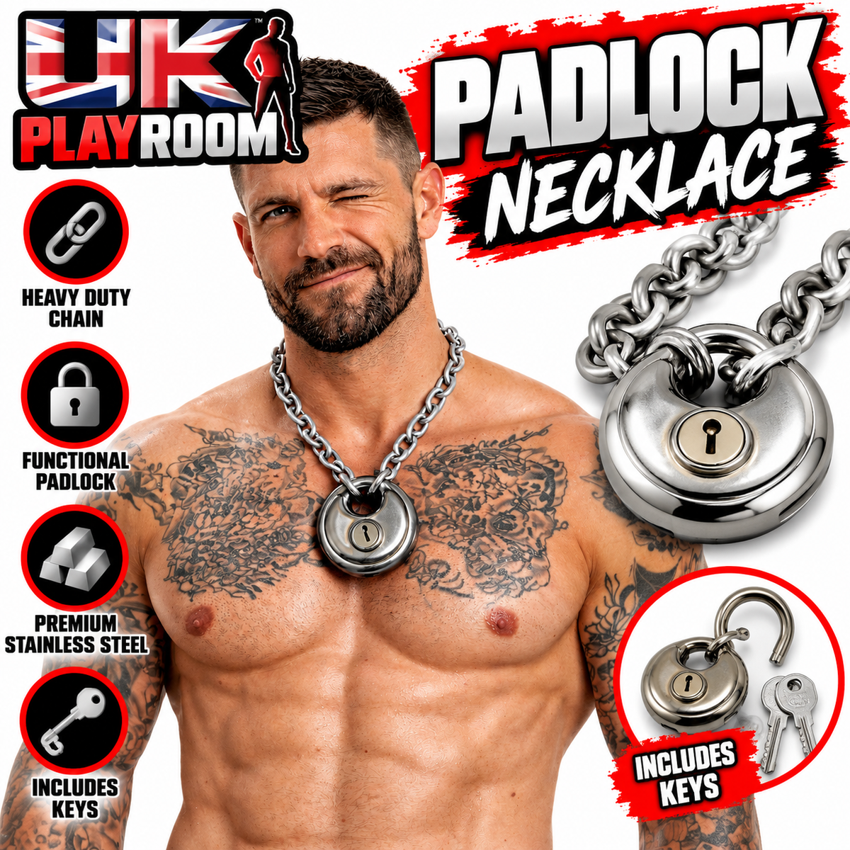 8mm Chain and Padlock