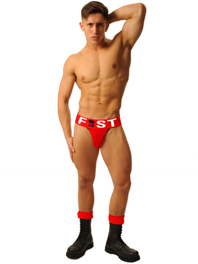 Fist Logo Jock - Red