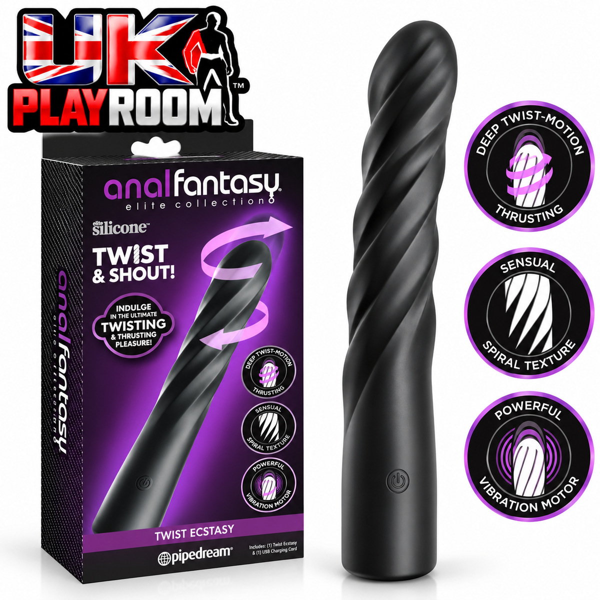 Anal Fantasy Elite – Twist Ecstasy – Black