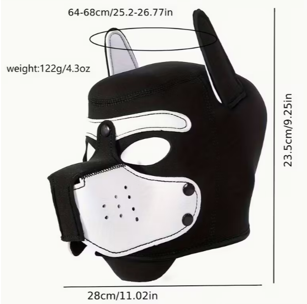 Pup Hoods - Spandex - 1 Size fits all - 7 Colours