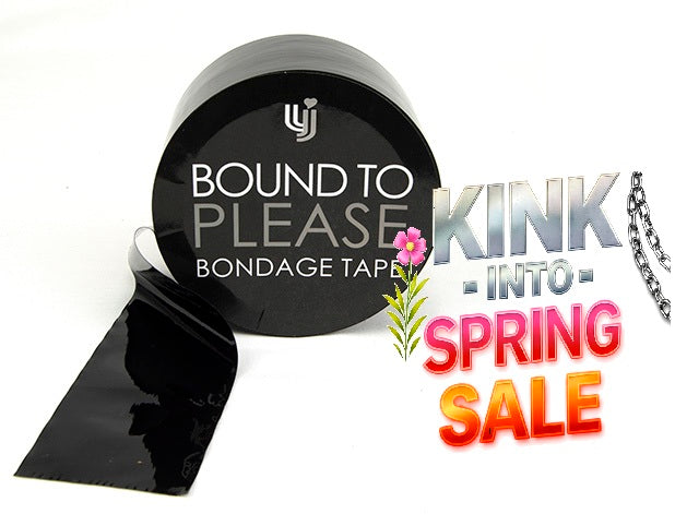Bondage Tape Black - Bound to Please - MASSIVE ROLL 20 Meters
