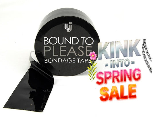 Bondage Tape Black - Bound to Please - MASSIVE ROLL 20 Meters