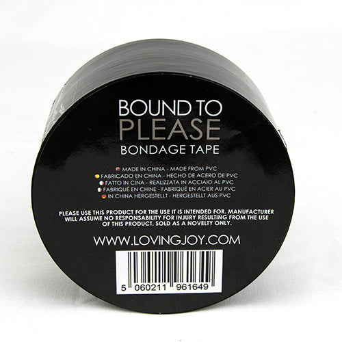 Bondage Tape Black - Bound to Please - MASSIVE ROLL 20 Meters