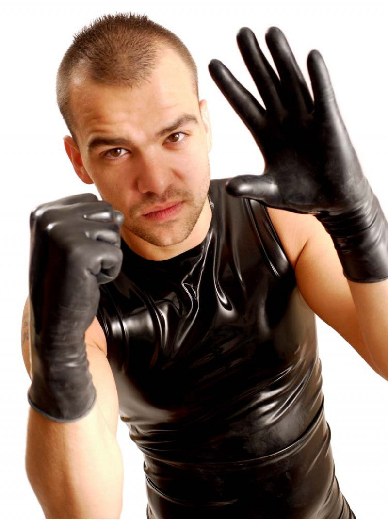 Wrist Rubber Gloves - Black or Red