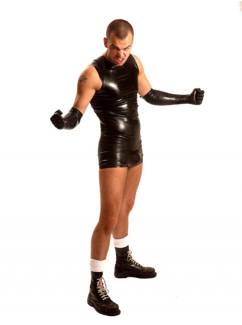 Elbow Rubber Gloves - Black or Red