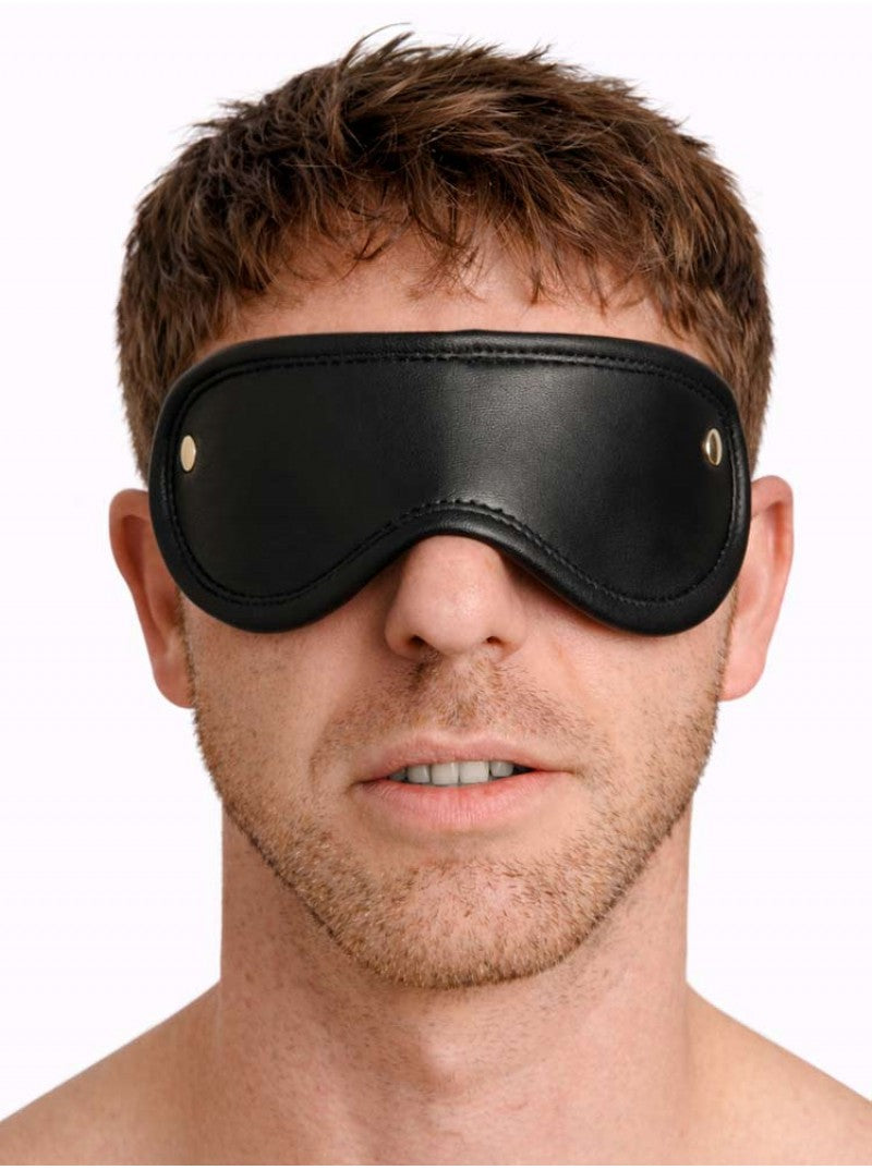Leather Blindfold - Black