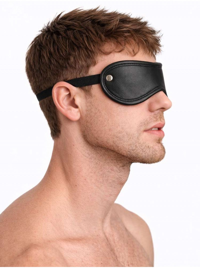 Leather Blindfold - Black