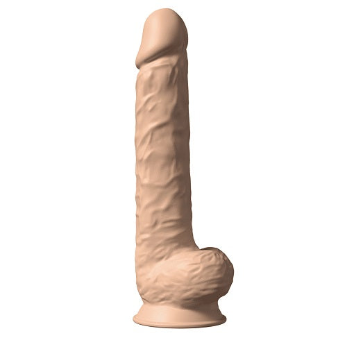 15 inch Realistic Silicone Dual Density Dildo with Suction Cup with Balls