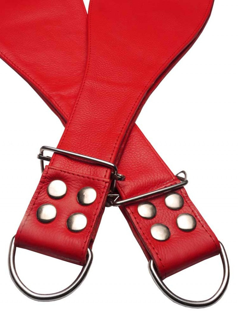Leather Boot Restraints - Red or Black