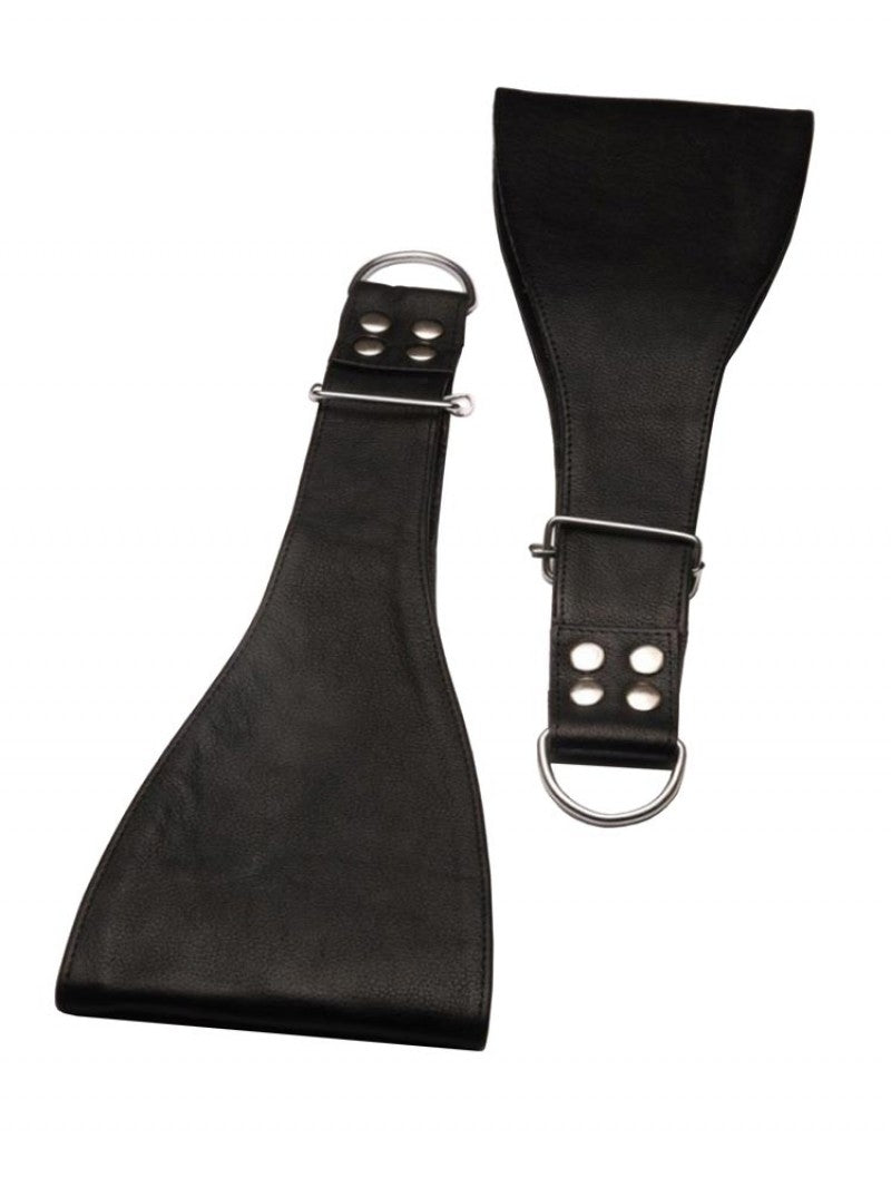Leather Boot Restraints - Red or Black