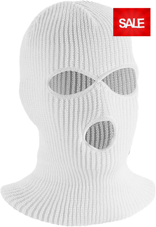 Balaclava - 3 hole - WHITE IN THE SALE