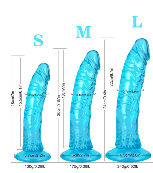 3 Dildos - 7" + 8" + 9"  Dildo Realistic Anal Silicone Dildo - Bargain