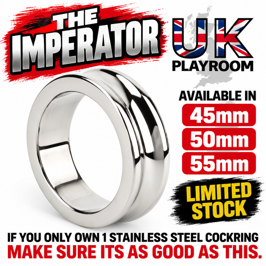 The Imperator – Stainless Steel Cock Ring 45/50/55mm
